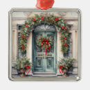 Search for red door christmas tree decorations Wreath