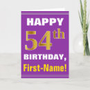Search for 54th birthday cards 54 years old