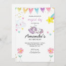 Search for unicorn party invitations Pink and purple
