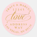 Search for save the date return address stickers Gold