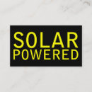 Search for solar power business cards Green