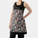 Search for black floral pattern aprons Flowers