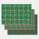 Search for irish christmas wrapping paper Red