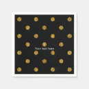 Search for black and gold polka dot napkins Modern