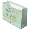 Search for green gold gift bags Maid of honour