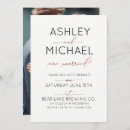 Search for just married wedding invitations Modern