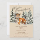 Search for rustic winter wonderland invitations Woodland