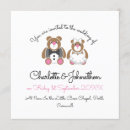Search for bear wedding invitations Cute