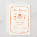 Search for orange rehearsal dinner invitations Fun