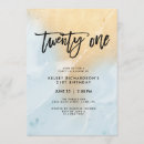 Search for marble 21st birthday invitations Gold