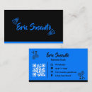 Search for electrical business cards Blue