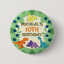 Search for green party badges Kids birthday party