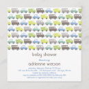 Search for transportation baby shower invitations Bus