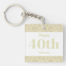 Search for 40th birthday key rings Unique