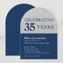 Search for silver anniversary invitations Navy blue