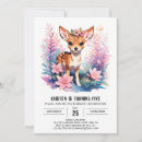 Search for fawn birthday invitations Whimsical