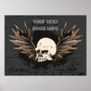 Search for skull wings art Rock
