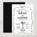 Search for martini birthday invitations Black bow