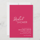 Search for magenta bridal shower invitations Minimal