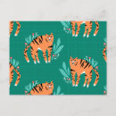 Search for tiger postcards Wild cat