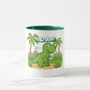 Search for dinosaurs for kids mugs Green
