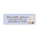Search for western return address labels Cowgirl