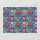 Search for turquoise pattern postcards Flower