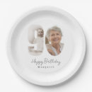 Search for 90th birthday plates Black and white