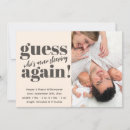 Search for twin birth announcement cards Typography