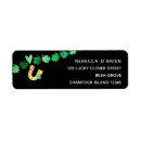 Search for four leaf clover return address labels Shamrock