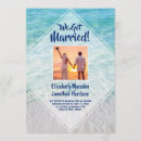 Search for beach wedding announcement cards Eloped