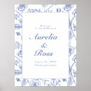 Search for blue floral wedding posters Chinoiserie