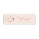 Search for rose gold foil return address labels Stylish