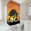 Search for african animal shower curtains Landscape