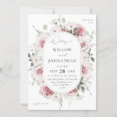 Search for pink rose wedding invitations Blush