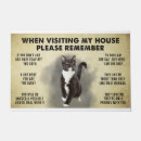 Search for funny welcome signs home living Cat dad