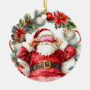Search for yoga christmas tree decorations Santa