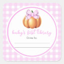 Search for pink pumpkin stickers Fall baby shower