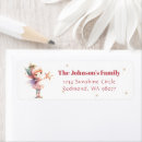 Search for fairy tale return address labels Pink