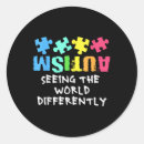 Search for autism information stickers Talk therapy