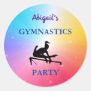 Search for gymnast party stickers Gymnastics