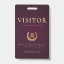 Search for professional id badges Burgundy