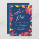Search for tropical floral save the dates Simple
