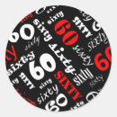 Search for 60th party stickers 60 years old