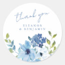 Search for light blue wedding stickers Watercolor