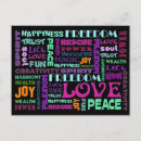 Search for positive words postcards Success