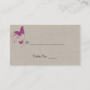 Search for butterflies place cards Purple