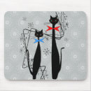 Search for mid century modern mousepads Black cat