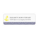 Search for yellow chevron return address labels Navy