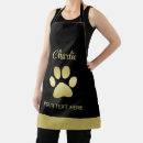 Search for gold background aprons Black